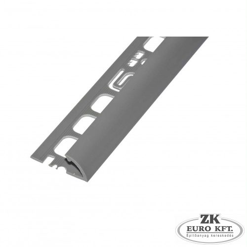 PVC pozitív élvédő profil 8 mm/2,50m, világosszürke
