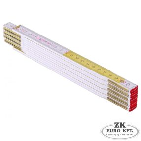 Mérővessző 2m PROFI Fehér - Sárga EEC 