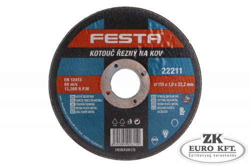 Fémvágó korong 115mmx1mmx22.7