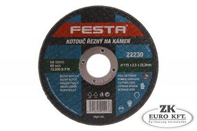 Kővágó korong 115x2,5x22,2 mm. FESTA