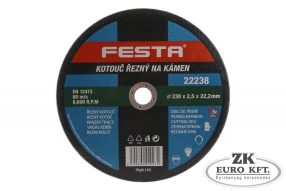 Kővágó korong 230x2,5x22,2 mm. FESTA