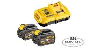   18V XR gyorstöltő +2 db. 18/54V XR FLEXVOLT akkumulátorral