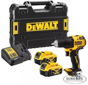   18 V XR Kefementes Fúró-Csavarozó 5 Ah Akkumulátorral és Töltővel TSTAK Kofferben