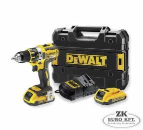   Akkus, 18V Compact, kefe nélküli fúró-csavarozó 2db 2.0Ah-s akku, töltő, 13mm, koffer