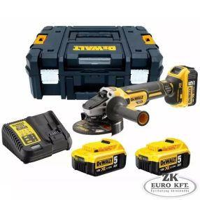   18 V XR Kefementes Sarokcsiszoló 5 Ah Akkumulátorral és Töltővel TSTAK Kofferben