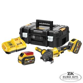  54 V Flexvolt Kefementes Sarokcsiszoló 6 Ah Akkumulátorral és Töltővel TSTAK Kofferben