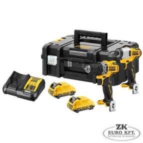 18V XR Kefe-nélküli kompakt TWIN KIT 2 X 2AH IN TSTAK