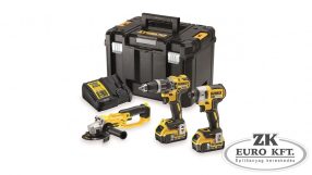   18V XR 3 gépes kombo pack (ütvefúró-csavarozó, fúró-csavarozó, sarokcsiszoló) TSTAK-ban