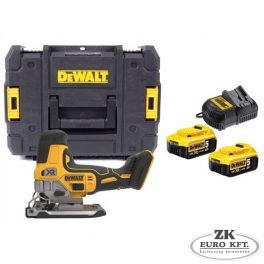   18 V XR Kefementes dekopírfűrész, 2 db 5Ah akkumulátorral és töltővel