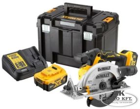   18 V XR Kefementes Kézi Körfűrész 5 Ah Akkumulátorral és Töltővel TSTAK Kofferben