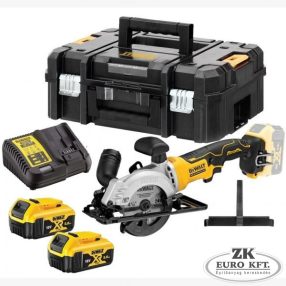   18 V XR Kefementes Kézi Körfűrész 5 Ah Akkumulátorral és Töltővel TSTAK Kofferben