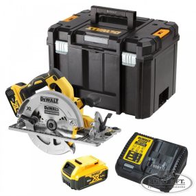   18 V XR Kefementes Kézi Körfűrész 5 Ah Akkumulátorral és Töltővel TSTAK Kofferben