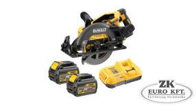  54 V XR FLEXVOLT magas nyomatékú körfűrész akkumulátorral és töltővel 2x6Ah