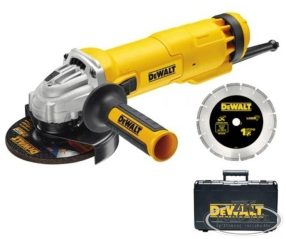   Sarokcsiszoló Ø125mm 1200W áramkimaradás kapcsolóval tartós kofferben