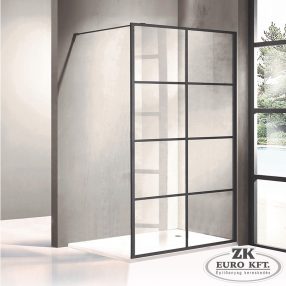  Wellis Tino walk-in zuhanyfal, Easy Cleannel, üvegtörés garanciával 120x195