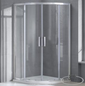   Wellis Aquarius 80 két tolóajtós íves kabin, Easy Cleannel, üvegtörés garanciával 80x80x190