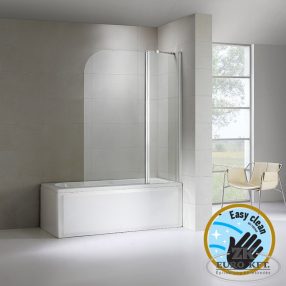   Wellis Edge 120 kádparaván, panellel, Easy Cleannel, üvegtörés garanciával 120x145