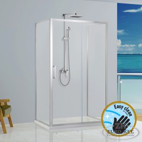   Wellis Premier fix oldalfal zuhanyfalhoz 90 cm - Easy Clean, üvegtörés garanciával 90x190