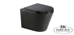   Wellis Clement Black fali rimless WC, matt fekete 36x51,7x35,7