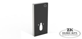   Wellis Corsica Black szerelőmodul fali WC-hez 48,3x10,8x100,3