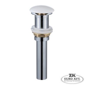   Wellis Klikk-Klakk leeresztő, fényes fehér normál mosdóhoz 