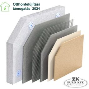 Homlokzat szigetelő rendszer 10cm