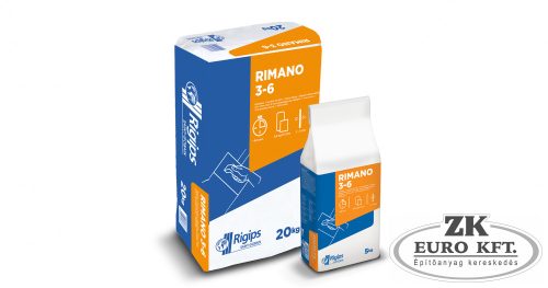 Gipsz Rigips Rimano 3-6mm 20kg