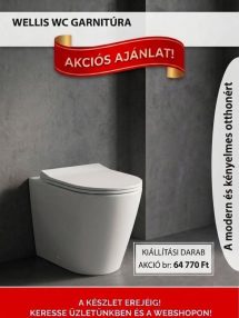   Wellis Andreas WC+ülőke szett "Kiállított darab"